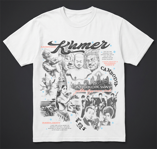 KHMER HERITAGE WHITE T-SHIRT